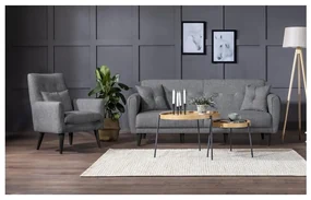 Set canapea fotoliu Aryanna (Gri închis). 1101492