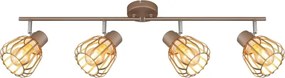 Globo 54663-4 - Spot OLIN 4xE27/40W/230V