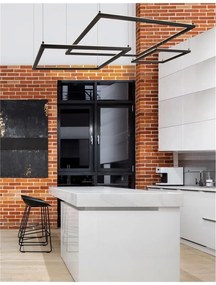 Lustra suspendata LED dimabila design modern ETERNA negru NVL-9990734
