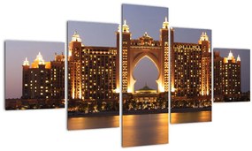 Tablou construcției în Dubai (125x70 cm), în 40 de alte dimensiuni noi