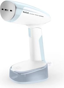 Fier de călcat vertical cu abur Tefal DT3041E1, 1300 W, 0,12 l, 20 g/min, talpă ceramică, pliabil, alb/albastru