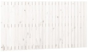 824909 vidaXL Tăblie de pat pentru perete, alb, 166x3x90 cm, lemn masiv pin