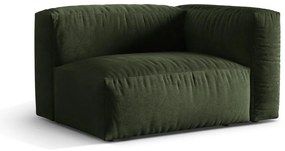 Modul pentru canapea modulară verde cu tapițerie din catifea (cu colț pe partea dreaptă) Martina – Micadoni