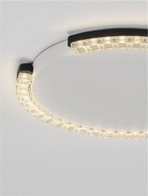 Plafoniera circulara aluminiu negru GREAMY D-46cm