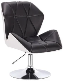 HR212 SCAUN ALB-NEGRU