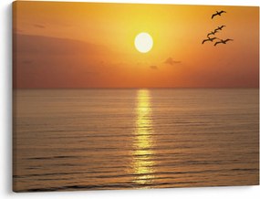 Tablou - Apus de soare peste ocean (70x50 cm)