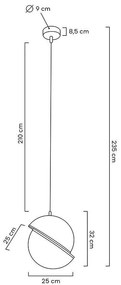 Pendul, Lustra suspendata GLOBE 25