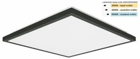 Plafonieră LED pentru baie ONYX LED/24W/230V IP44 38x38 cm negru