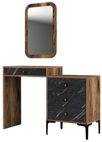 Masă de toaletă Logan (Nuc + Negru). 1088711