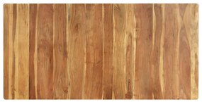 Masa de bucatarie, 180 x 90 x 76 cm, lemn masiv de acacia 1, Negru, 180 x 90 x 76 cm