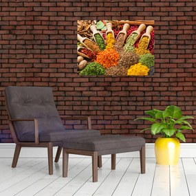 Tablou - Condimente din întreaga lume (70x50 cm)