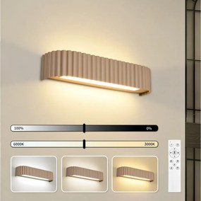 Brilagi - Aplică LED de perete dimabilă FALCON MODERN LED/14W/230V 40 cm bej +cu telecomandă