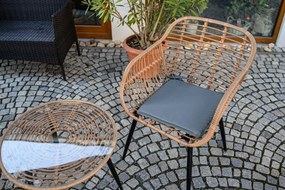 Perna de exterior pentru scaun SEDINO 38x38cm, negru