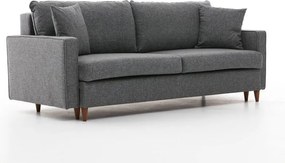 Canapea gri închis extensibilă 210 cm Eva – Balcab Home