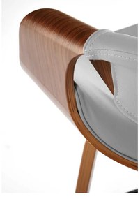 Scaun de bar Scarlet, gri / nuc