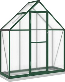 vidaXL Sere cu cadru de bază, verde, 169x58x202 cm, aluminiu