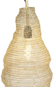 Lampă suspendată orientală aurie - Nidum Rombo