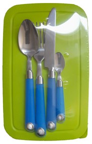 Set tacamuri inox 24 piese Goccia, albastru