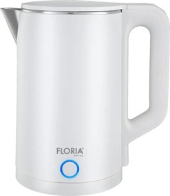 Fierbator electric Floria ZLN4920 Alb, putere 1500W, capacitate 2 litri, protectie la supraincalzire