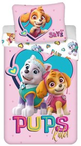 Patrula Cățelușilor Pups Rule lenjerie de pat 140×200cm, 70×90 cm microfibră