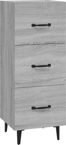 vidaXL Servantă, gri sonoma, 34,5x34x90 cm, lemn compozit