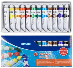 SET 12 VOPSELE IN ULEI, 12 ML - STYLEX (VDM1423014)