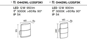 Aplica LED pentru exterior IP54 Rom