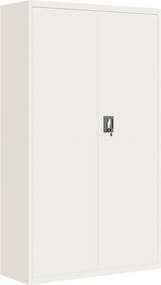 vidaXL Fișet, alb, 105x40x180 cm, oțel