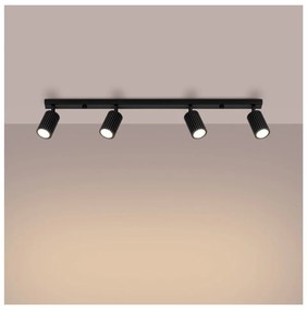 Spot negru 6,5x81 cm Gleam – Sollux