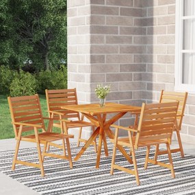 3087136 vidaXL Set mobilier de grădină, 5 piese, lemn masiv de acacia