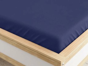 Cearsaf din microfibra bleumarin 160 x 200 cm