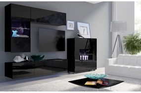 Mobilier living Calabria C3 (Negru) (fără iluminat). 1051597
