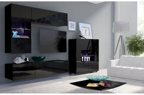 Mobilier living Calabria C3 (Negru) (fără iluminat). 1051597