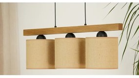 Lustră pe cablu Brilagi FOREST 3xE27/15W/230V pin/maro/negru