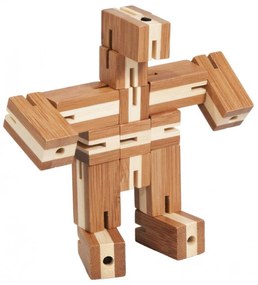 Joc logic puzzle 3D din bambus Flexi-cub