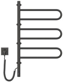 Uscător electric rotativ pentru prosoape FOUETTE 185W/230V 81,8 cm IP44 negru