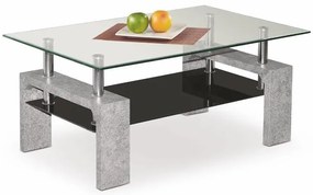 Masa de cafea Diana I, transparenta/gri