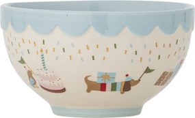 Bol pentru copii albastru deschis/crem din gresie ø 13,5 cm Celebrate – Bloomingville Mini