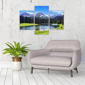 Tablou - vâfurile montane înzăpezite (90x60 cm)