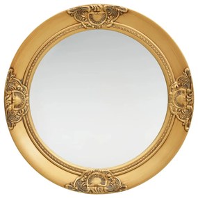 vidaXL Oglindă de perete în stil baroc, auriu, 50 cm