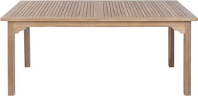 Masă dining pentru exterior extensibilă din lemn de tec 180–240 cm finisaj natural, „Malindi”