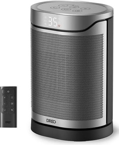 Aeroterma coloana DREO Atom 318, 1500 W, Pana la 20 m², 5 moduri, HeatShield360, Timer, Gri/Negru