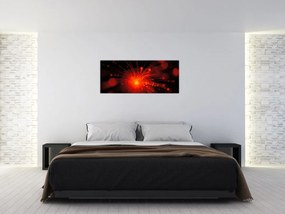 Tablou cu abstacție sclipire (120x50 cm)