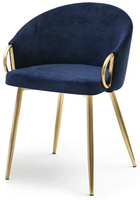 Scaun Carma K (albastru marin + auriu). 1110996