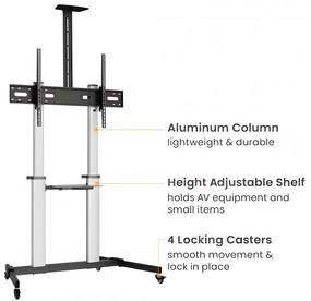 STAND TV MOBIL SERIOUX 44-610TW 60"-100"