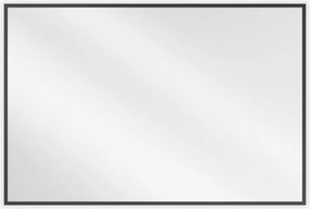 Mexen Loft oglindă de baie dreptunghiulară 90 x 60 cm, ramă neagră - 9852-090-060-000-70