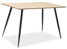 Masa Remus stejar/negru L120xl80xh75 cm