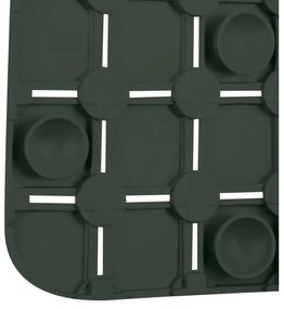 Spirella Suport antiderapant pentru cadă QUADROPremium, verde închis, 36 x 76 cm