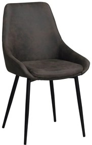 Scaune de dining gri-închis 2 buc. Sierra – Rowico
