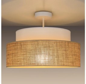 Lustră aplicată BOHO 1xE27/60W/230V alb/bej